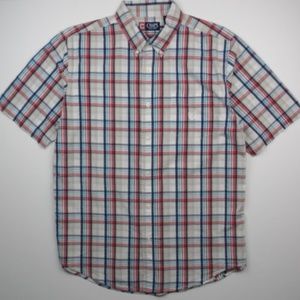 Chaps Easy Care Button Down Short Sleeve Shirt
